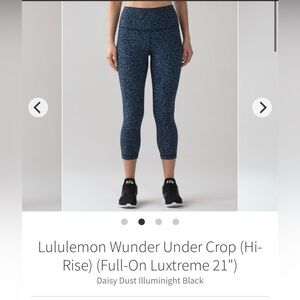 Lululemon Wunder Under crop